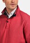 Baileys Sweatshirt Half Zip Buttons Fine Piqué Trui Coral