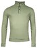 Baileys Sweatshirt Half Zip Buttons Fine Piqué Trui Misty Green