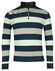 Baileys Sweatshirt Half Zip Doubleface Yarn-Dyed Two Tone Stripes Trui Olijf Groen