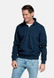 Baileys Sweatshirt Half Zip Heavy Piqué Structure Trui Dark Blue