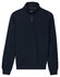 Baileys Sweatshirt Half Zip Heavy Piqué Structure Trui Dark Blue
