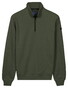Baileys Sweatshirt Half Zip Heavy Piqué Structure Trui Thyme Green
