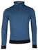 Baileys Sweatshirt Half Zip Oxford Doubleface Jacquard Interlock Trui Dark Blue