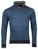 Baileys Sweatshirt Half Zip Pinstripe Interlock Trui Deep Denim Blue