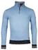 Baileys Sweatshirt Half Zip Pinstripe Interlock Trui Delft Blue