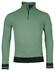Baileys Sweatshirt Half Zip Pinstripe Interlock Trui Olijf Groen