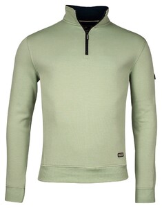 Baileys Sweatshirt Half Zip Sleeve Pocket Trui Misty Green