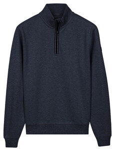 Baileys Sweatshirt Half Zip Subtle Faux-Uni Trui Navy