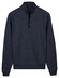 Baileys Sweatshirt Half Zip Subtle Faux-Uni Trui Navy