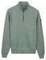 Baileys Sweatshirt Half Zip Subtle Faux-Uni Trui Thyme Green