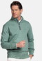 Baileys Sweatshirt Half Zip Subtle Faux-Uni Trui Thyme Green