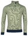 Baileys Sweatshirt Half Zip Two Tone Texture Jacquard Interlock Pullover Pastel Green