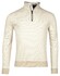 Baileys Sweatshirt Half Zip Two Tone Texture Jacquard Interlock Trui Beige