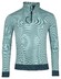 Baileys Sweatshirt Half Zip Two Tone Texture Jacquard Interlock Trui Steel Blue