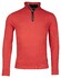 Baileys Sweatshirt Half Zip Uni Color Subtle Honeycomb Texture Trui Coral