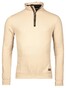Baileys Sweatshirt Half Zip Uni Color Subtle Honeycomb Texture Trui Kitt