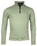 Baileys Sweatshirt Half Zip Uni Color Subtle Honeycomb Texture Trui Misty Green