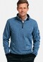Baileys Sweatshirt Half Zip Yarn Dyed Jacquard Doubleface Interlock Pullover Deep Denim Blue