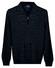 Baileys Texture Knit Zip Collar Pullover Dark Evening Blue