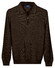 Baileys Texture Knit Zip Collar Trui Bruin