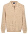Baileys Texture Knit Zip Collar Trui Marshmallow