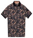 Baileys Tropical Leaves Pattern Piqué Polo Dusty Rose