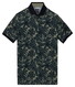 Baileys Tropical Leaves Pattern Piqué Polo Thyme Green
