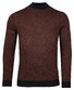 Baileys Turtle Neck Allover Two Color Pattern Trui Deep Red