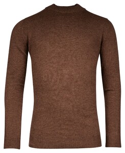 Baileys Turtle Neck Lambswool Extra Lange Mouw Trui Tobacco