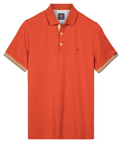 Baileys Two-Tone Details Cotton Subtle Stretch Polo Abrikoos