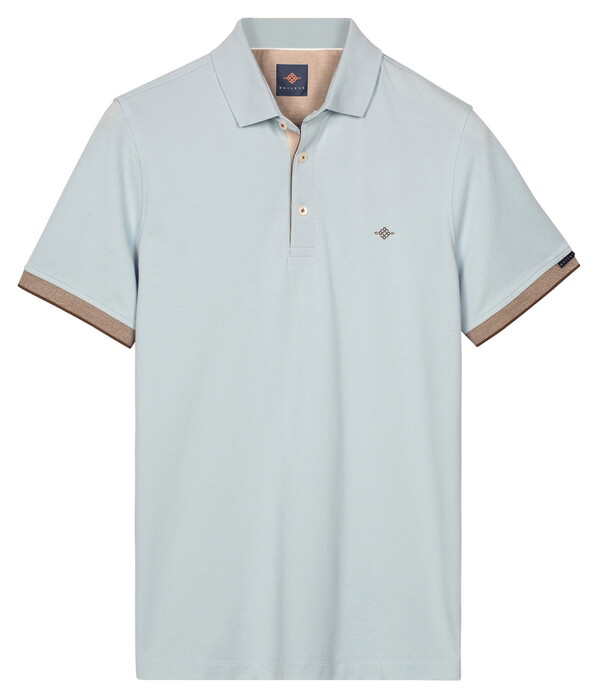 Baileys Two-Tone Details Cotton Subtle Stretch Polo Cloud Blue