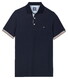 Baileys Two-Tone Details Cotton Subtle Stretch Polo Dark Blue