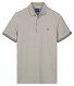 Baileys Two-Tone Details Cotton Subtle Stretch Polo Midden Grijs
