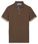 Baileys Two-Tone Details Cotton Subtle Stretch Polo Taupe