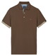 Baileys Two-Tone Details Cotton Subtle Stretch Polo Taupe