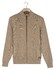 Baileys Two-Tone Faux-Uni Cotton Full Zip Cardigan Camel