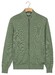 Baileys Two-Tone Faux-Uni Cotton Full Zip Cardigan Dark Forest