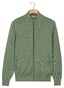 Baileys Two-Tone Faux-Uni Cotton Full Zip Cardigan Dark Forest