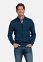 Baileys Two-Tone Faux-Uni Cotton Full Zip Cardigan Mid Blue