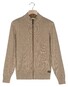 Baileys Two-Tone Faux-Uni Cotton Full Zip Vest Camel