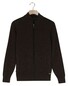 Baileys Two-Tone Faux-Uni Cotton Full Zip Vest Dark Brown
