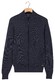 Baileys Two-Tone Faux-Uni Cotton Full Zip Vest Dark Denim Blue