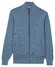 Baileys Two-Tone Faux-Uni Cotton Full Zip Vest Mid Denim Blue