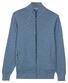 Baileys Two-Tone Faux-Uni Cotton Full Zip Vest Mid Denim Blue