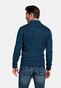 Baileys Two-Tone Faux-Uni Cotton Full Zip Vest Midden Blauw
