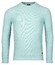 Baileys Two-Tone Jacquard Crew Neck Allover Plated Trui Aqua