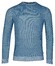 Baileys Two-Tone Jacquard Crew Neck Allover Plated Trui Delft Blue