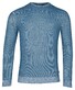 Baileys Two-Tone Jacquard Crew Neck Allover Plated Trui Delft Blue