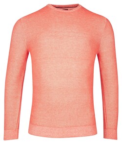 Baileys Two-Tone Jacquard Crew Neck Allover Plated Trui Light Coral