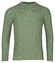 Baileys Two-Tone Jacquard Crew Neck Allover Plated Trui Olive Green Melange